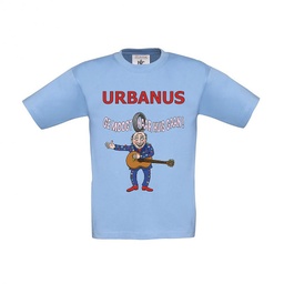 Blauwe t-shirt kindermaten. Ge moogt naar huis gaan!